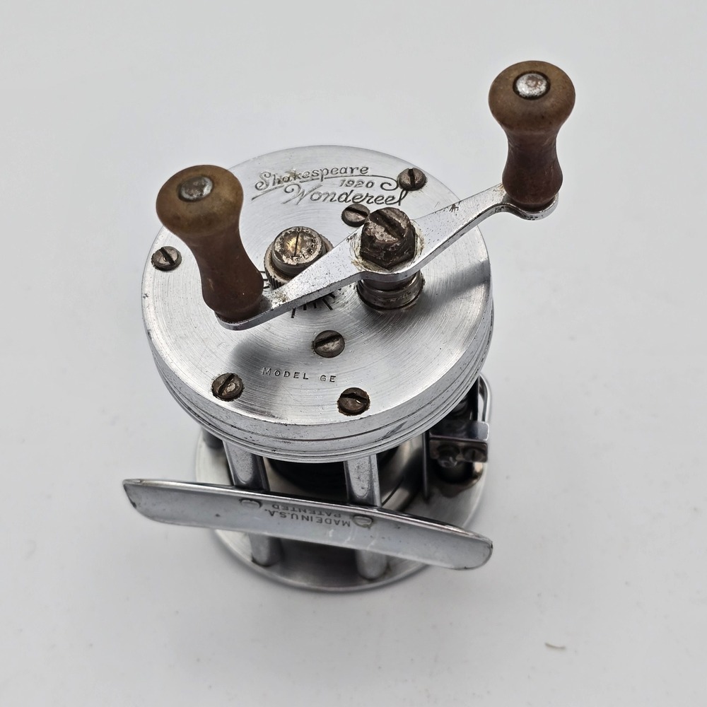 Vintage Shakespeare Wondereel 1920 Model GE Baitcasting Fishing Reel Made in USA